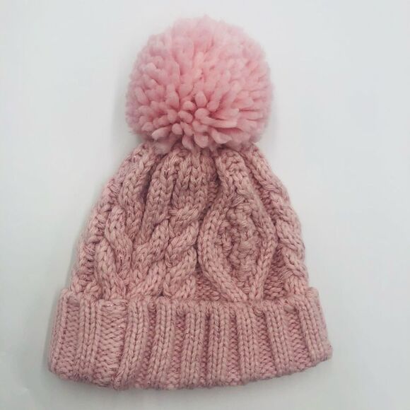 Brand New Baby Gap Pink Knitted Beanie‎ Size Small/ Medium For Baby Girl - Picture 2 of 7